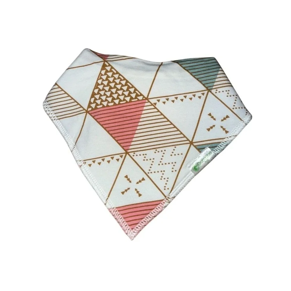 Crocodillo Baby Bandana Bib Set 3 Pack Unisex soft drool bibs fashionable prints